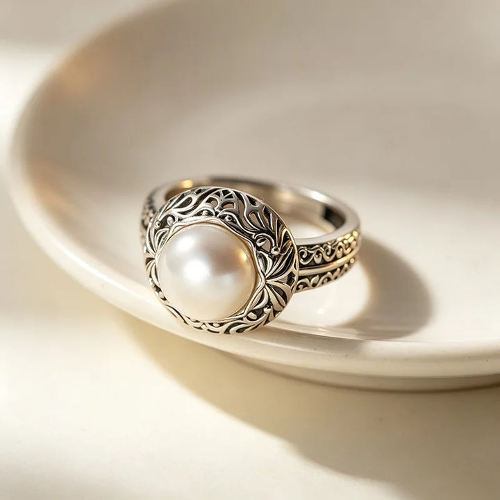 Antique Pearl Embrace Ring