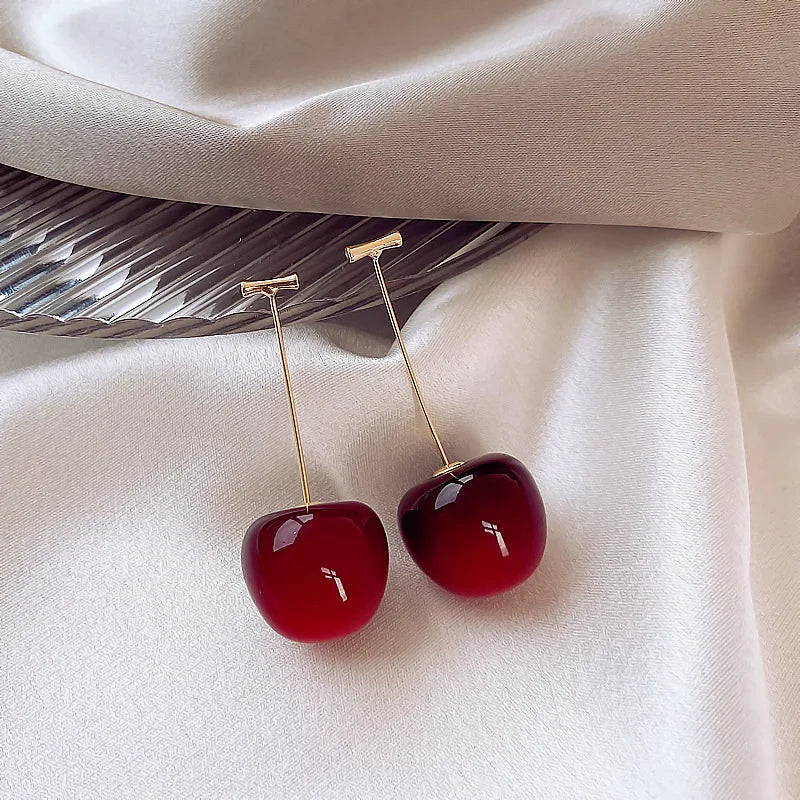 Rosira Cherry Drop Earrings