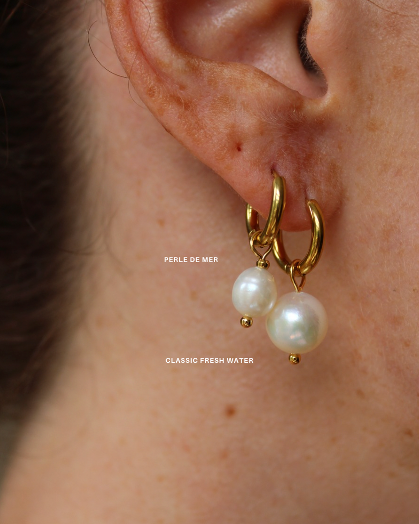 Perle De Mer - Earrings - Stainless Steel