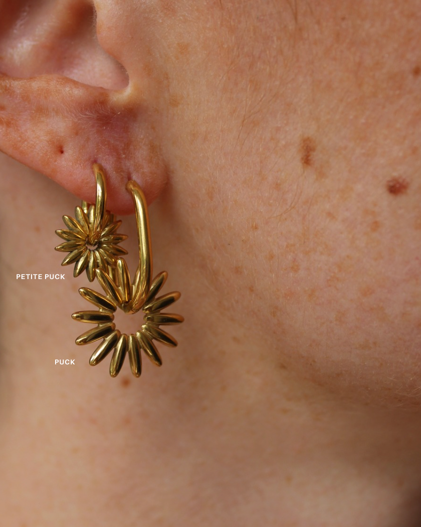 Puck - Earrings - Stainless Steel