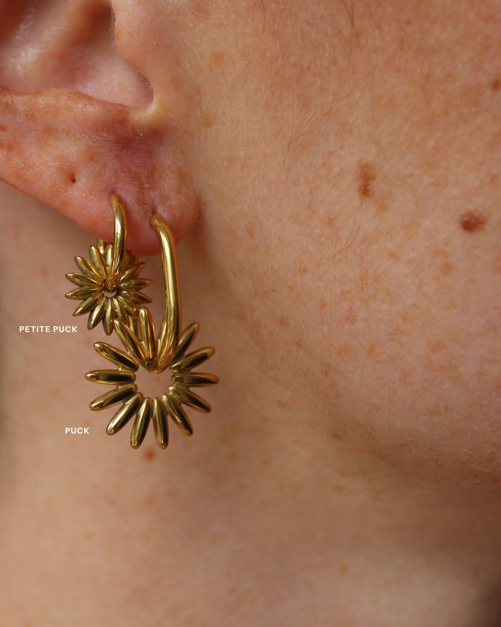 Puck - Earrings - Stainless Steel