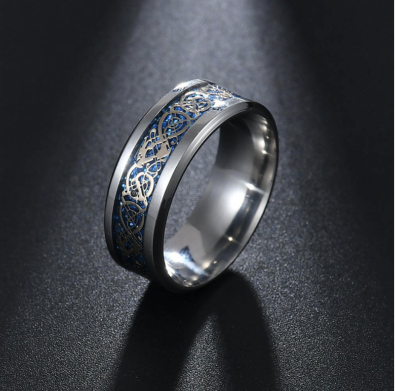 Dragon Ring - Blue & Gold