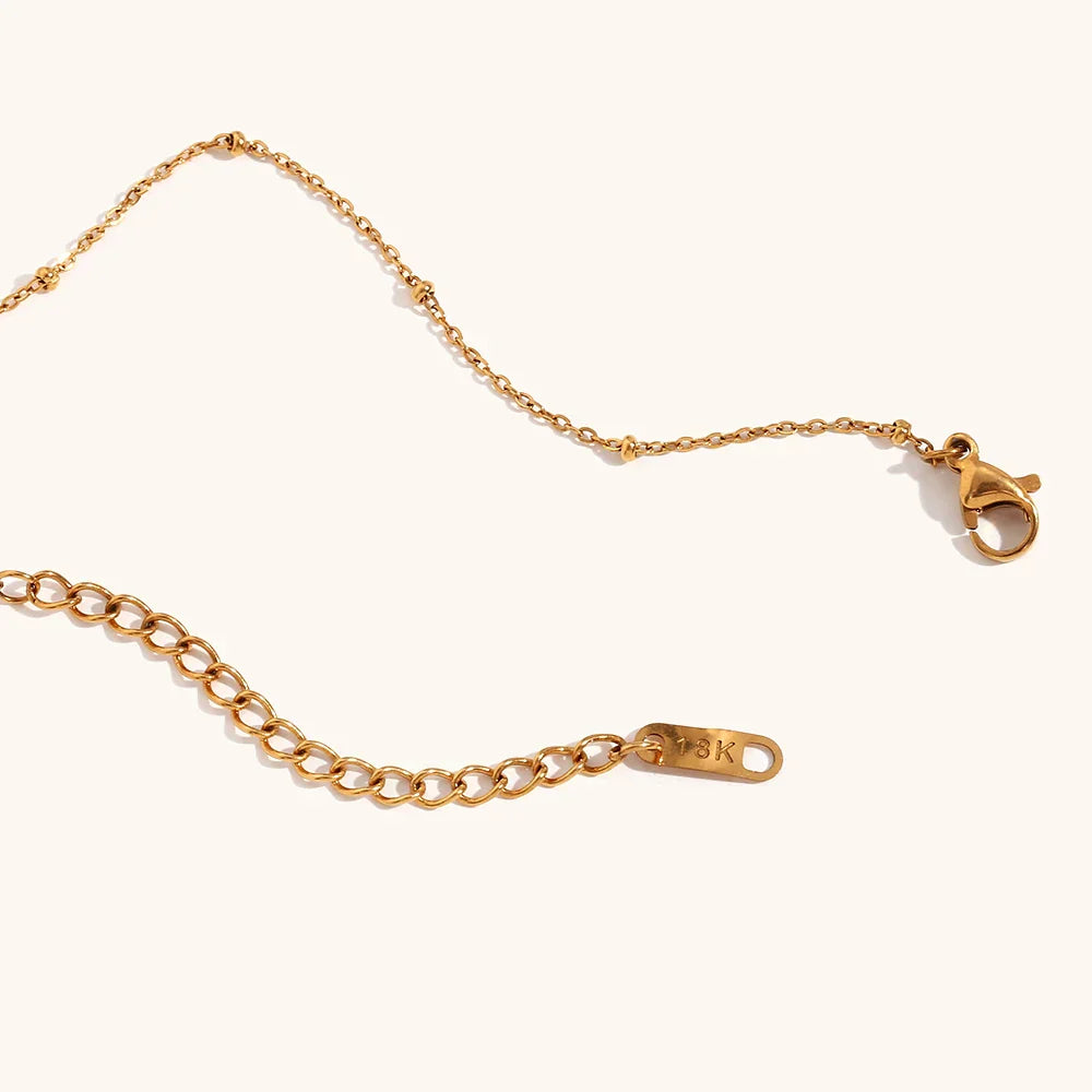 Crinkly Celestial Harmony Necklace - 18k Gold Plated