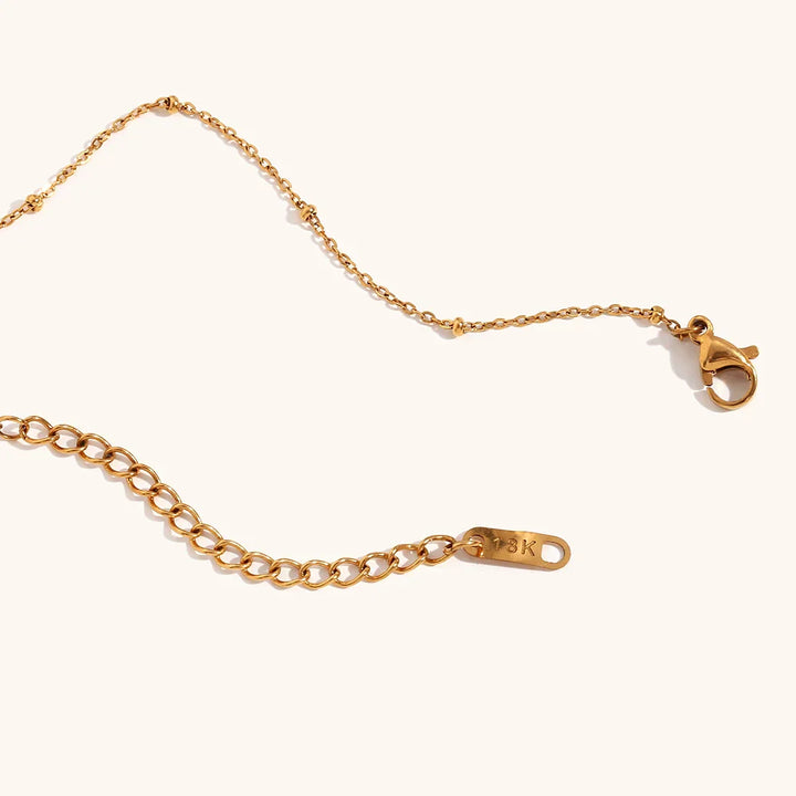 Crinkly Celestial Harmony Necklace - 18k Gold Plated