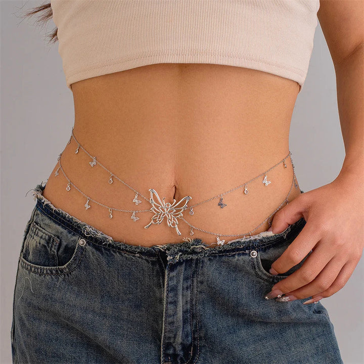 Gossamer Butterfly Waist Chain