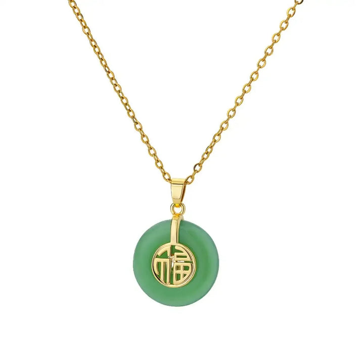 Elise Oval Stone Necklace