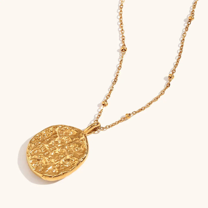 Crinkly Celestial Harmony Necklace - 18k Gold Plated
