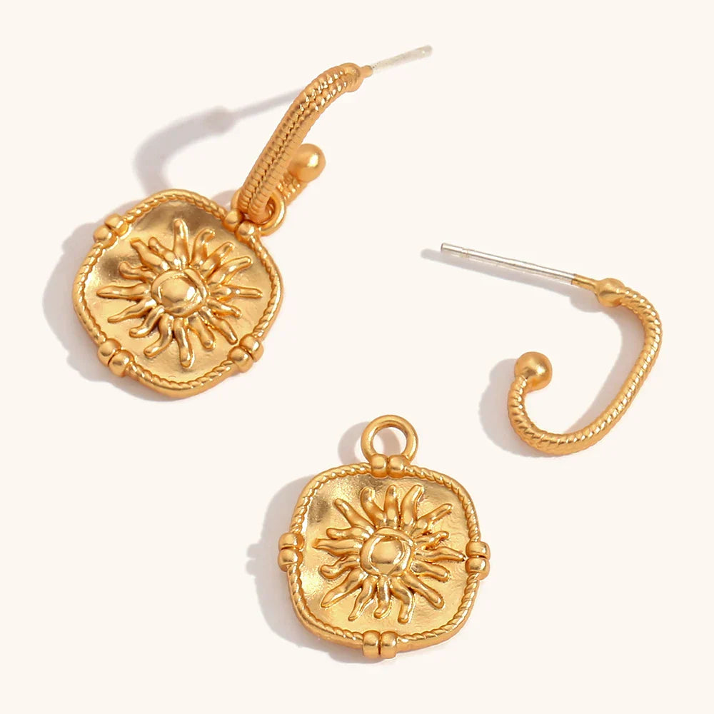 Sunflower Drop Earrings
