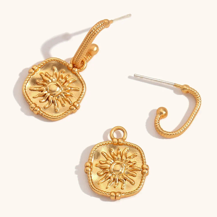 Sunflower Drop Earrings