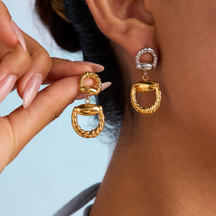 Eida Braided Gold-Plated Earrings