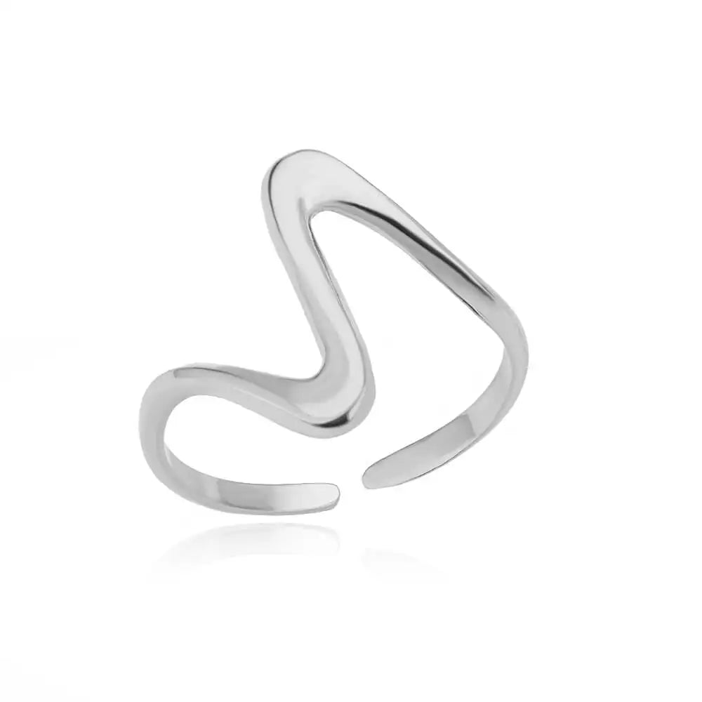 Serenita Sleek Contour Gold Ring