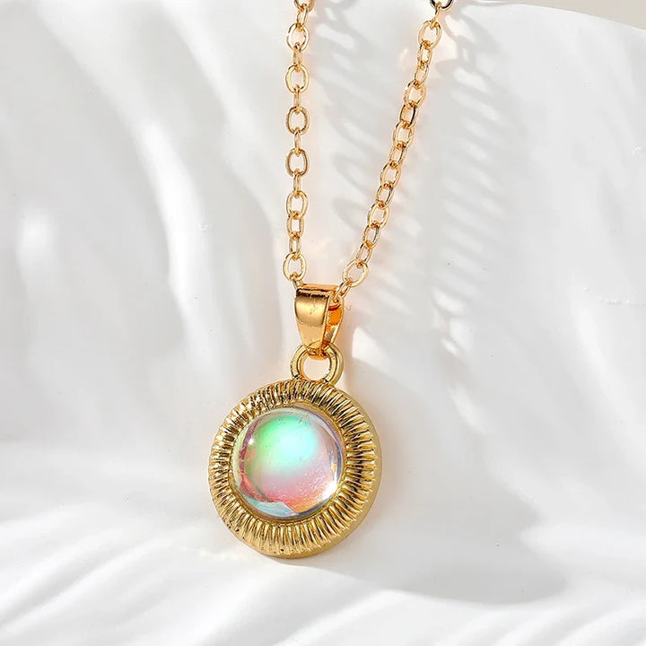 Round Vintage Evil Eye Necklaces