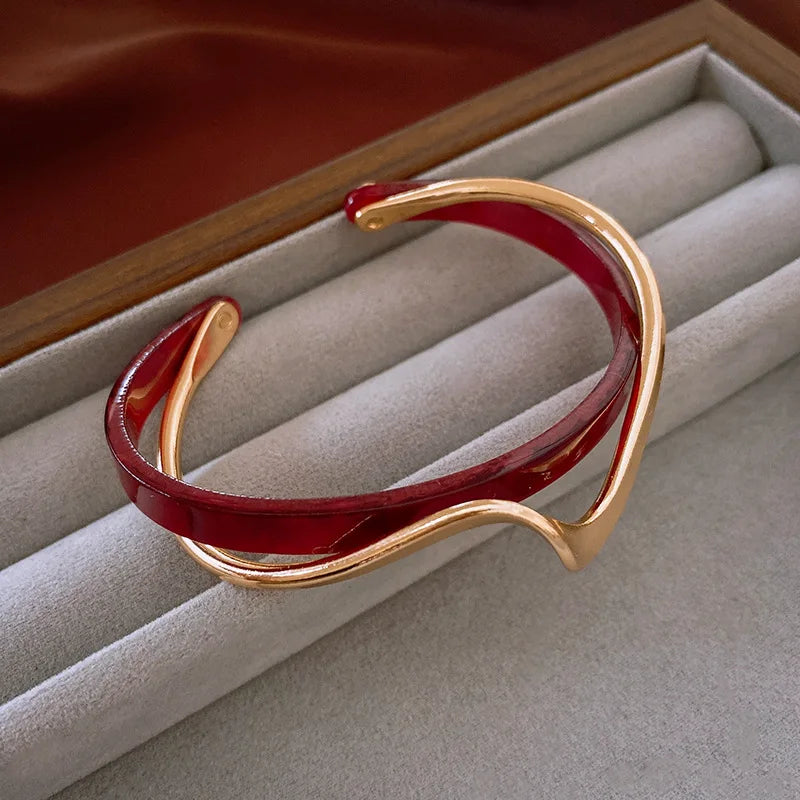 Adriana Wave Frame Bracelet