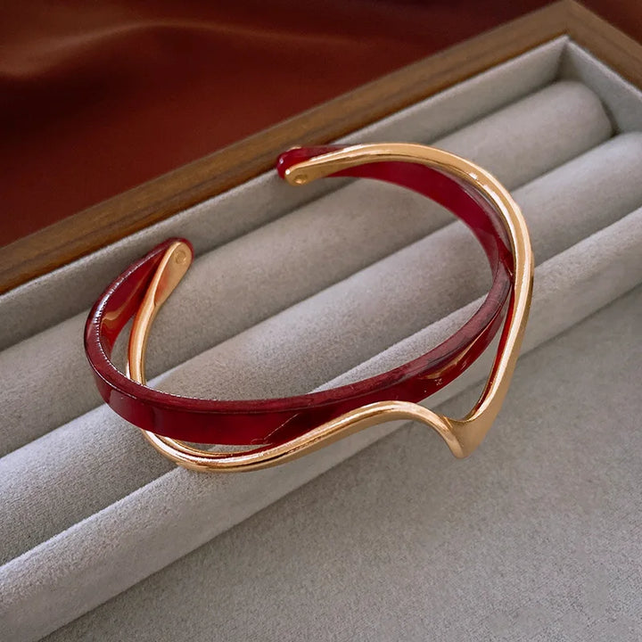 Adriana Wave Frame Bracelet