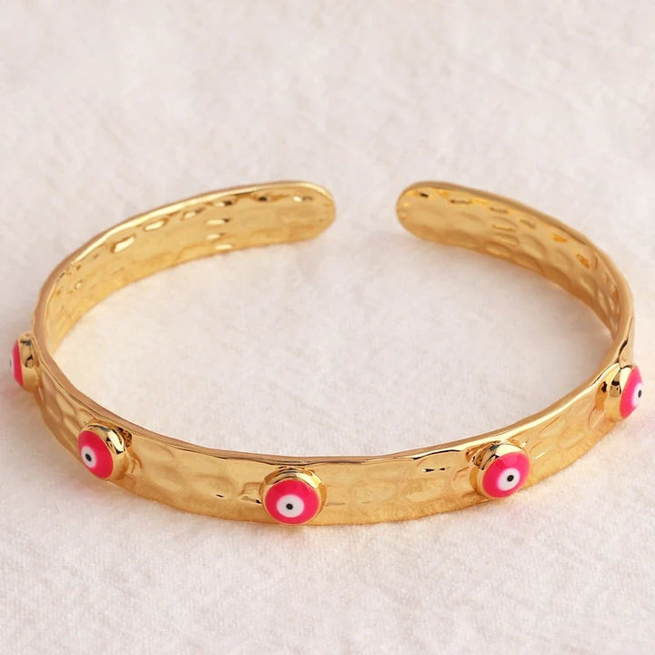 18k Evil Eye Indian Bangles