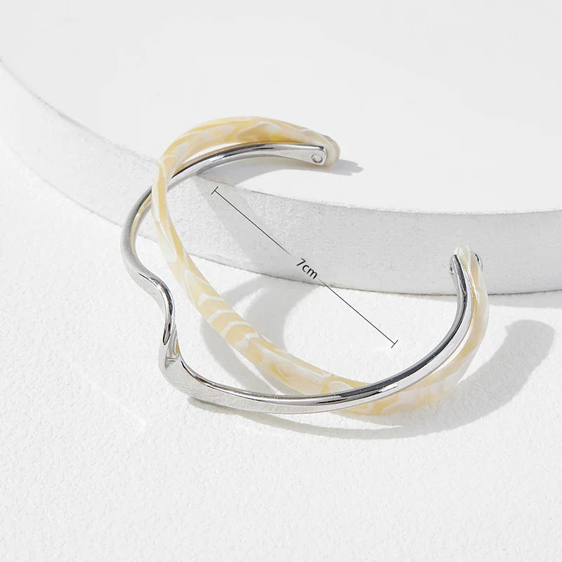 Adriana Wave Frame Bracelet