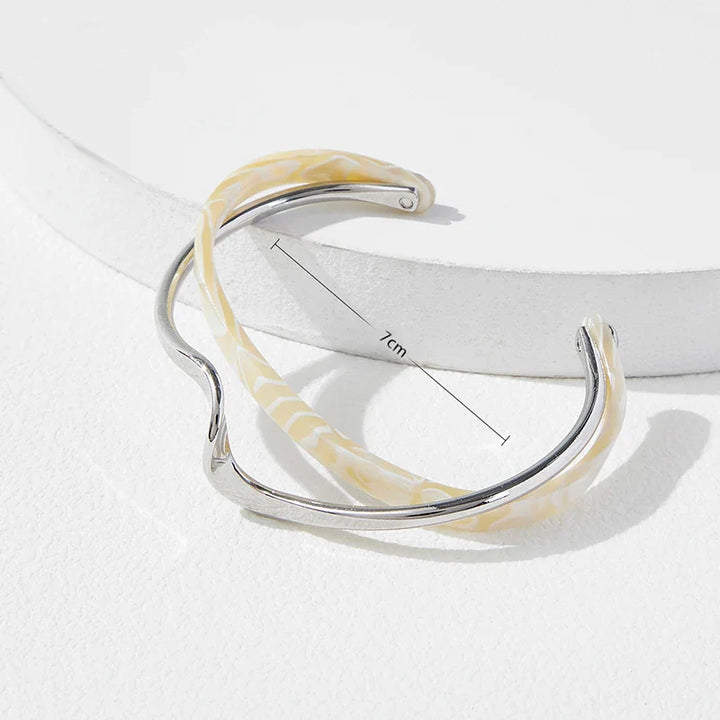 Adriana Wave Frame Bracelet