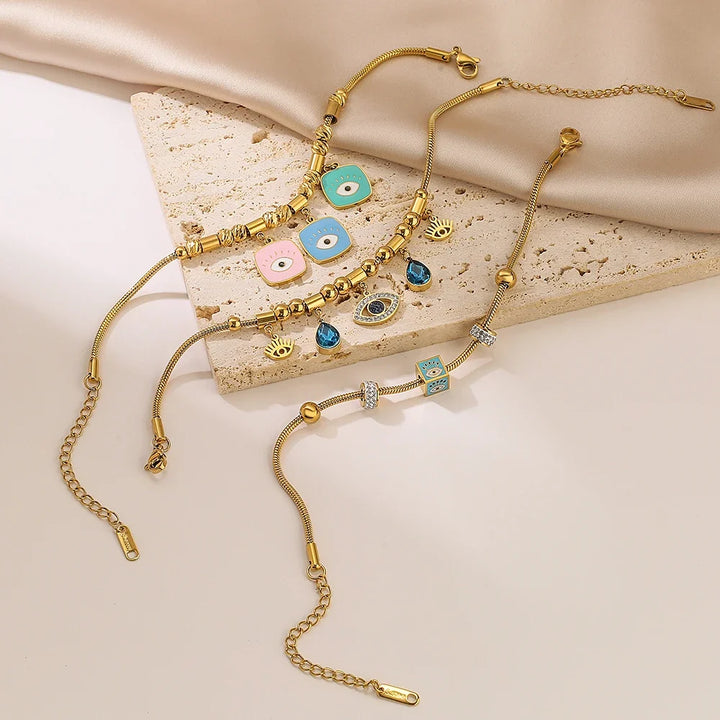 Cute Evil Eye Charm Bracelets