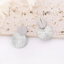 Calvera Bold Spiral Medallion Earrings