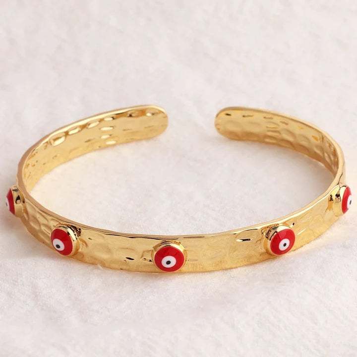 18k Evil Eye Indian Bangles
