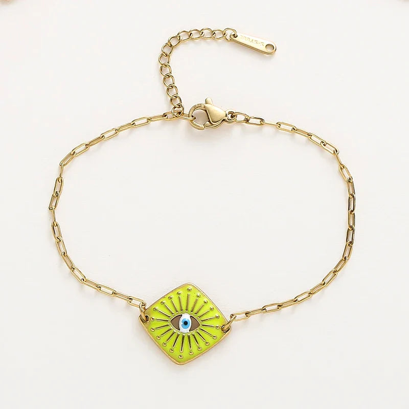 Simple Boho Evil Eye Bracelet