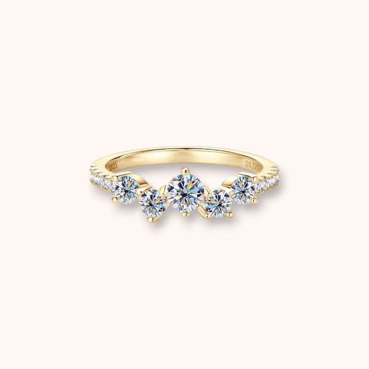 Cluster Moissanite 925 Sterling Silver Ring | VVS1  D Color