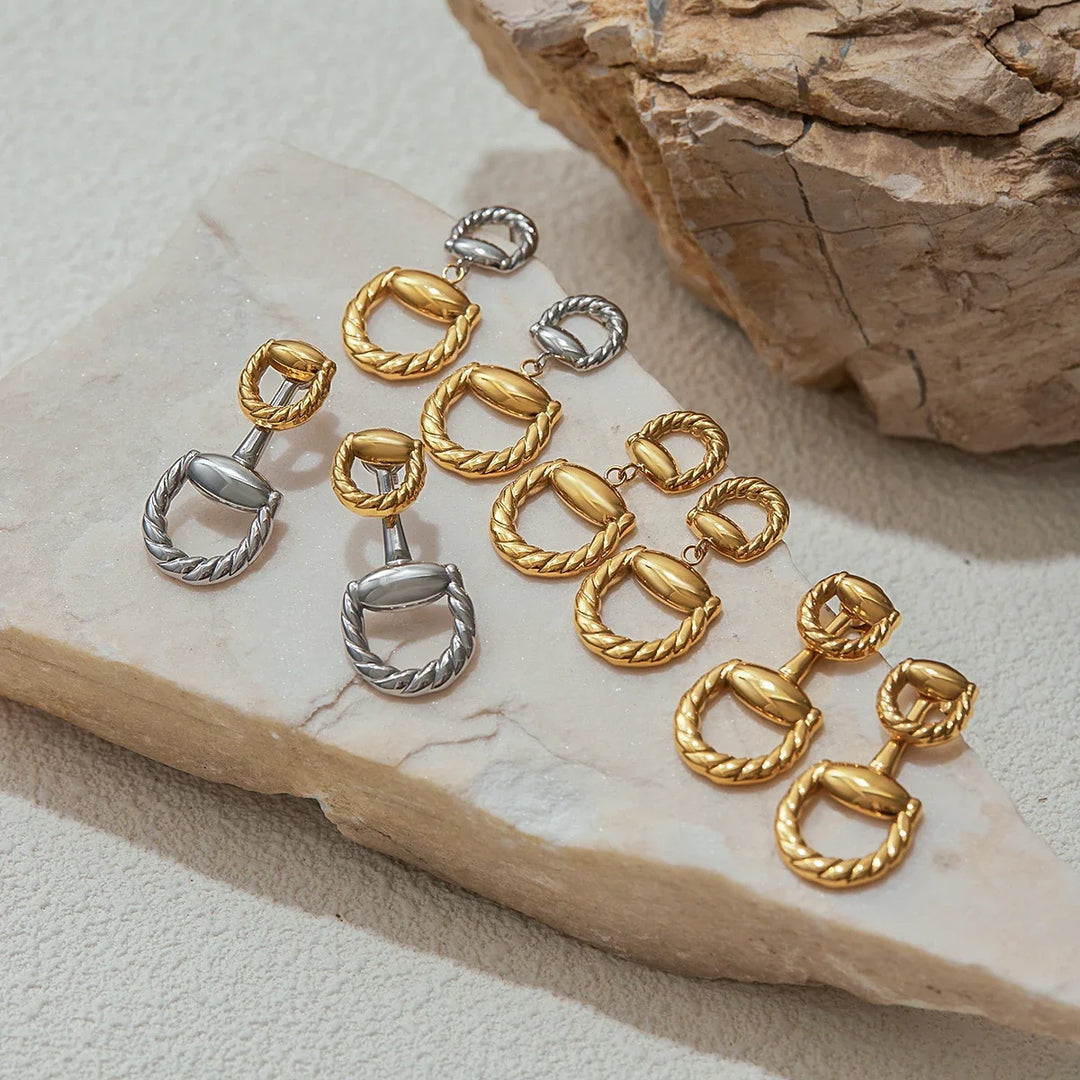 Eida Braided Gold-Plated Earrings