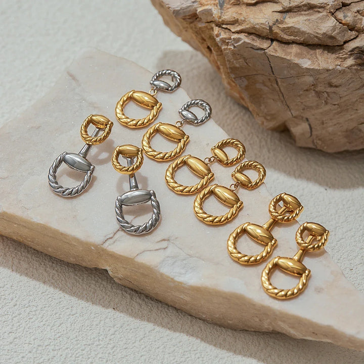 Eida Braided Gold-Plated Earrings