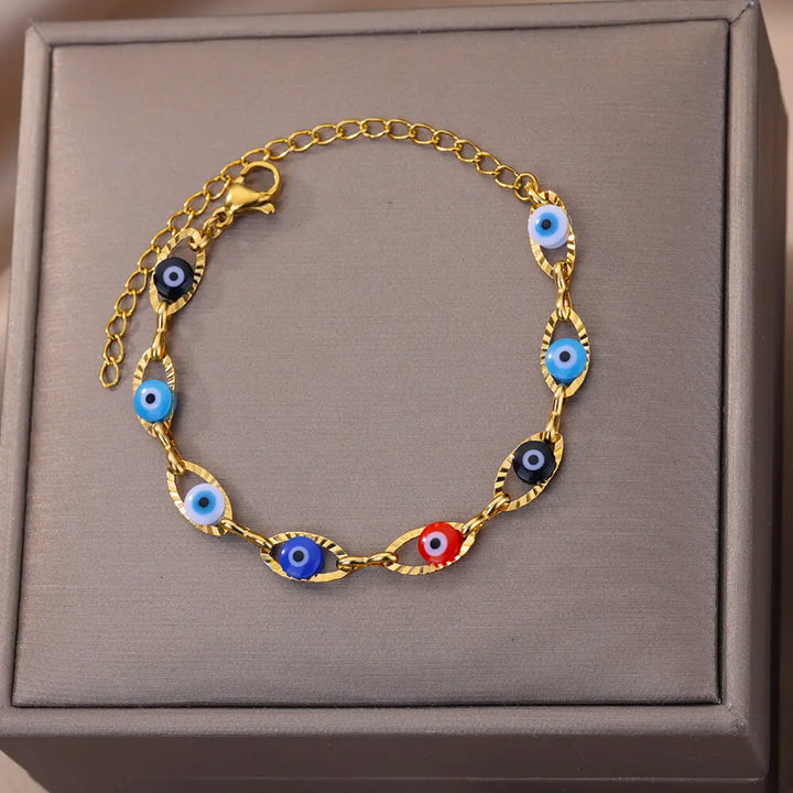Colorful Evil Eye Charm Bracelets