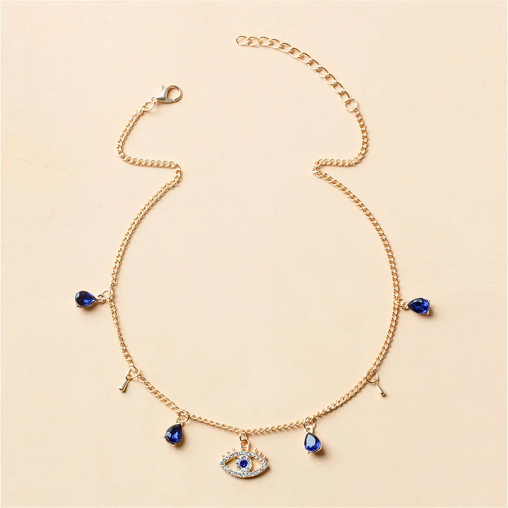 Evil Eye Tear Drop Choker
