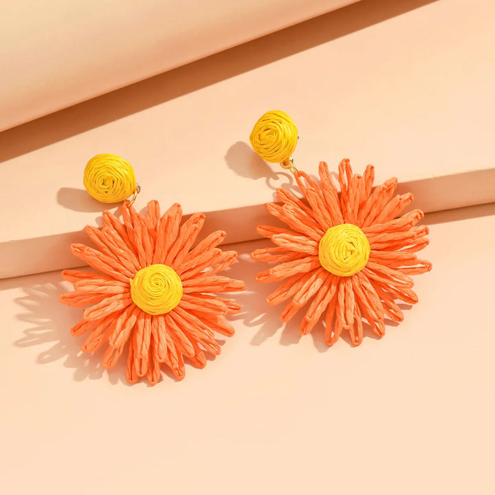 Azmara Sunburst Statement Earrings