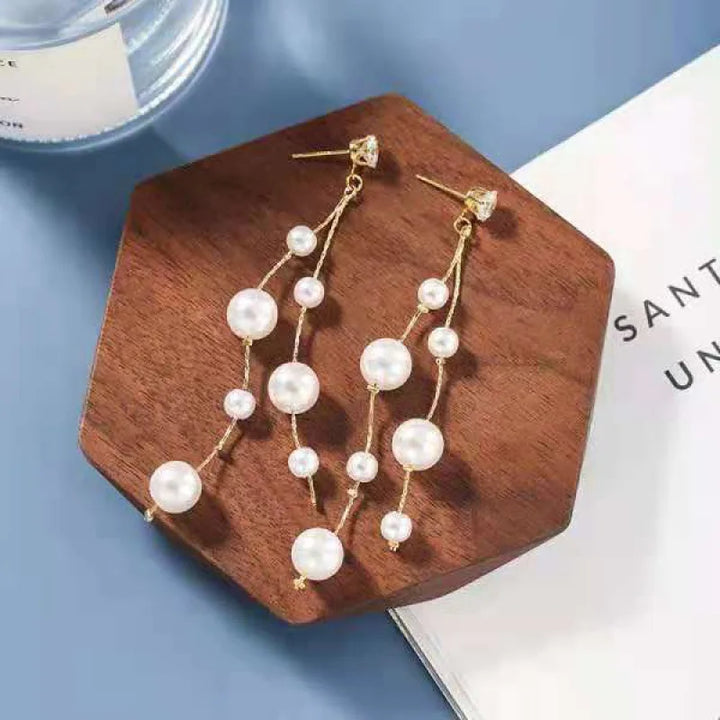 Elina Grand Pearl Dangles
