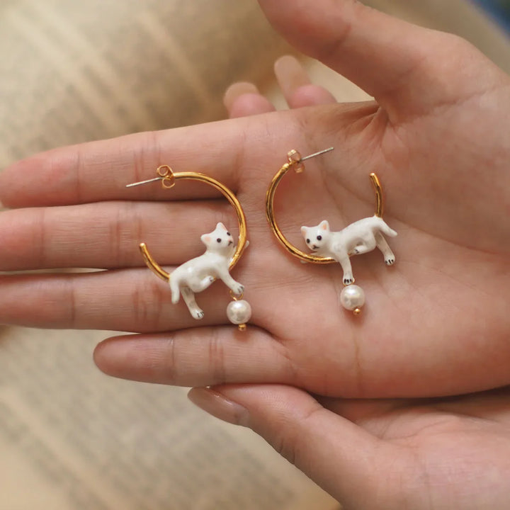 Artist’s Cat Hoop & Pendant