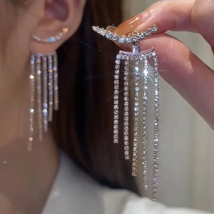 Elvaris Bridal Waterfall Earrings