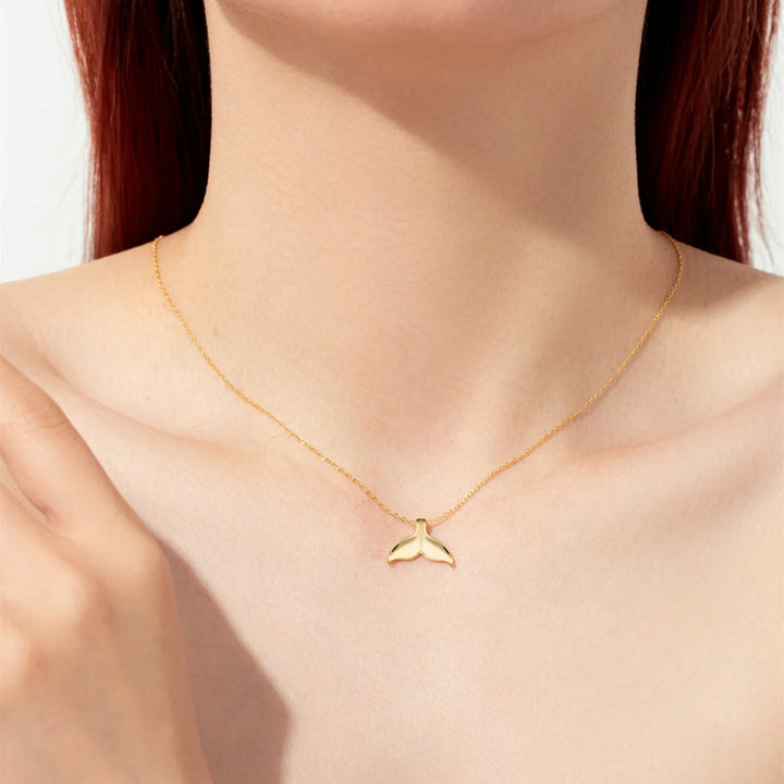 Whale Tail 925 Sterling Silver Necklace