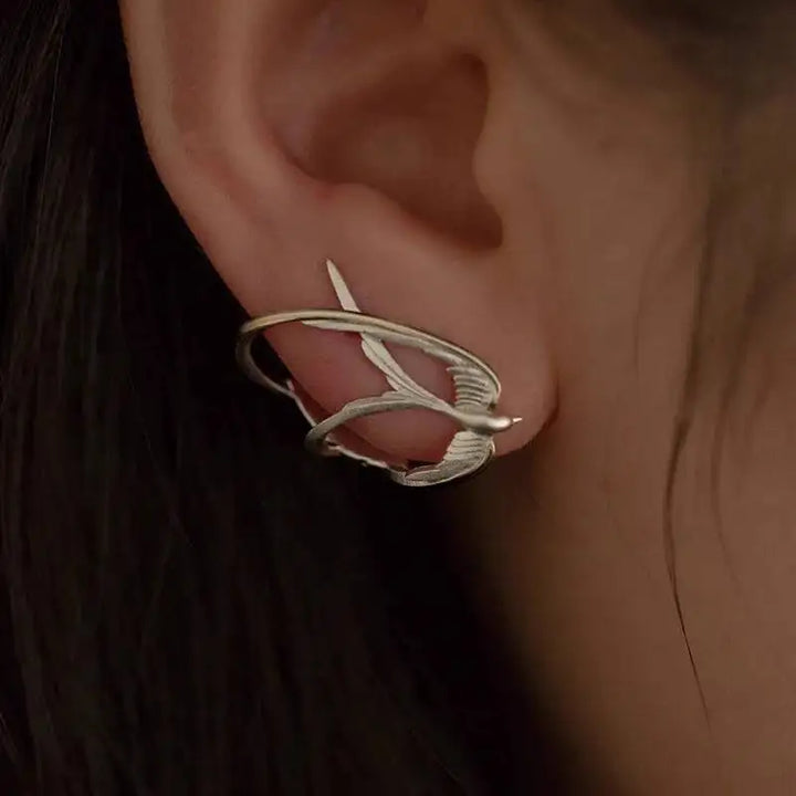 Becoming Pure Silver Earrings