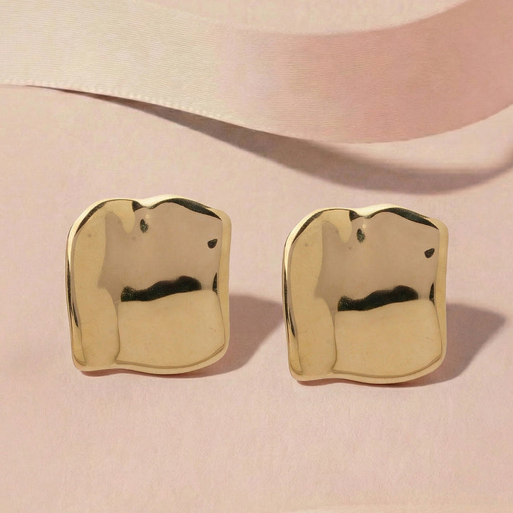 Chunky Abstract Stud Earrings