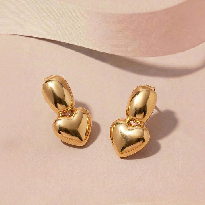 Mini Heart Drop Earrings