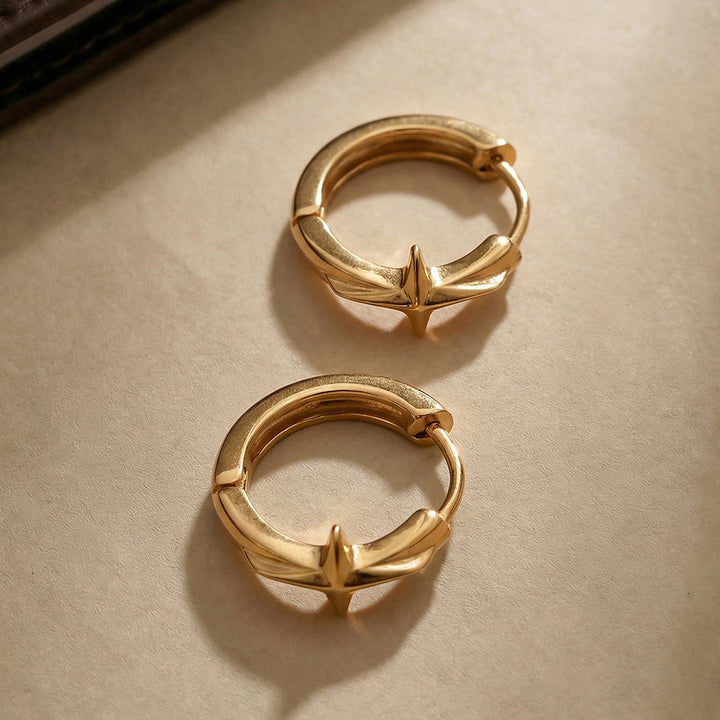 Crossflare Mini Hoop Earrings