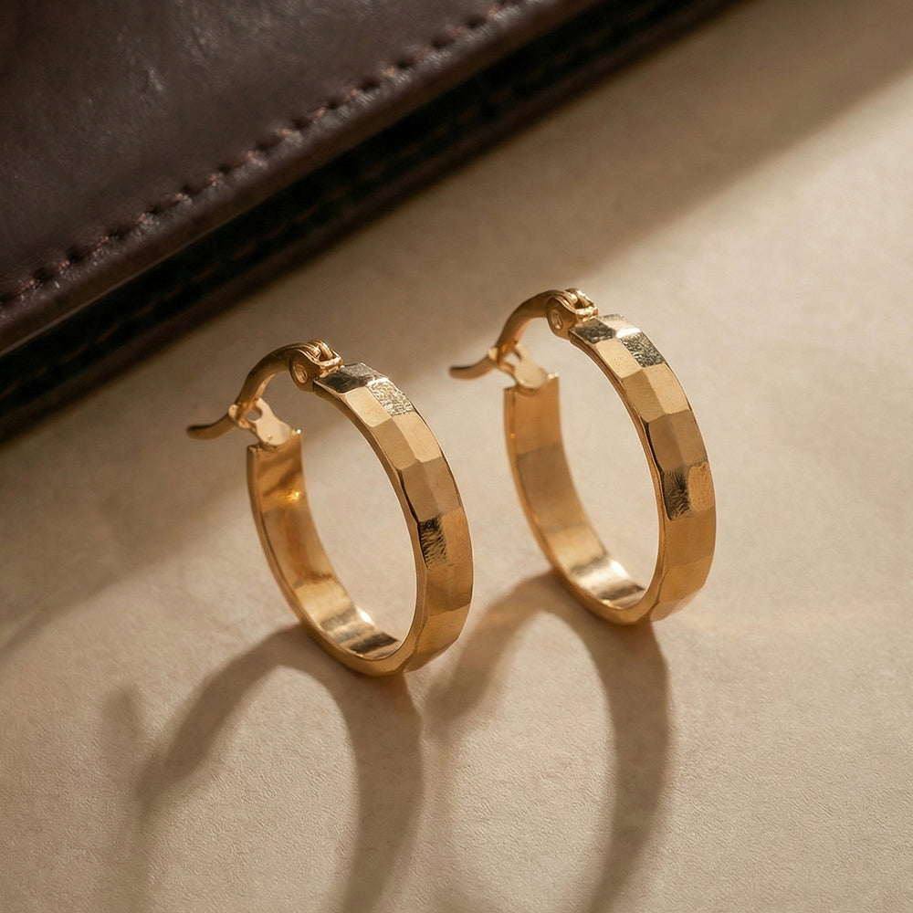 Sleek Arc Hoop Earrings