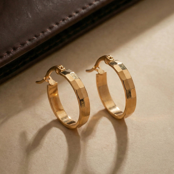 Sleek Arc Hoop Earrings