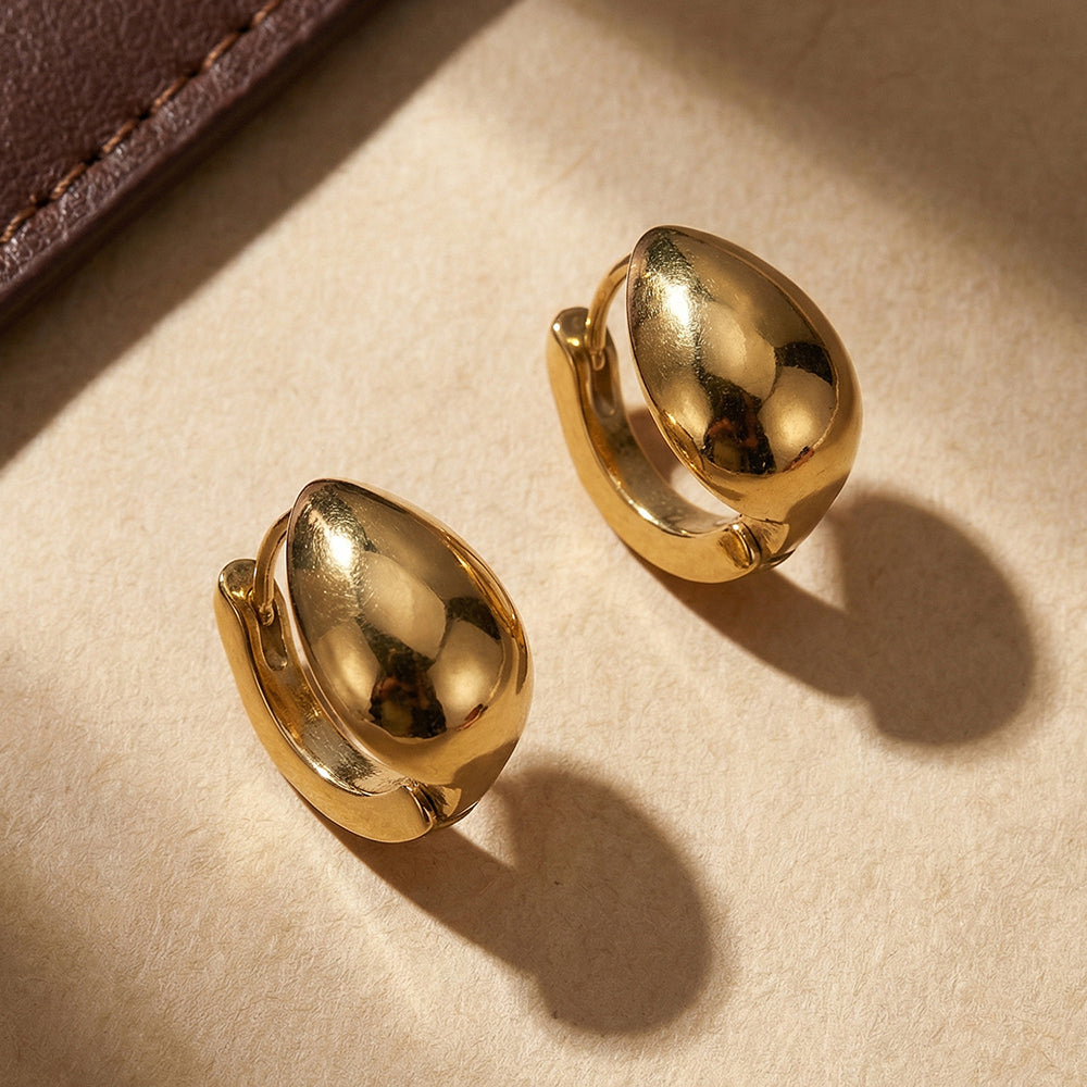 Bold Oval Hoop Earrings