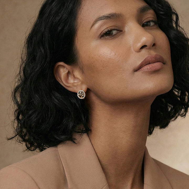Mystic Tree Spark Hoop Earrings