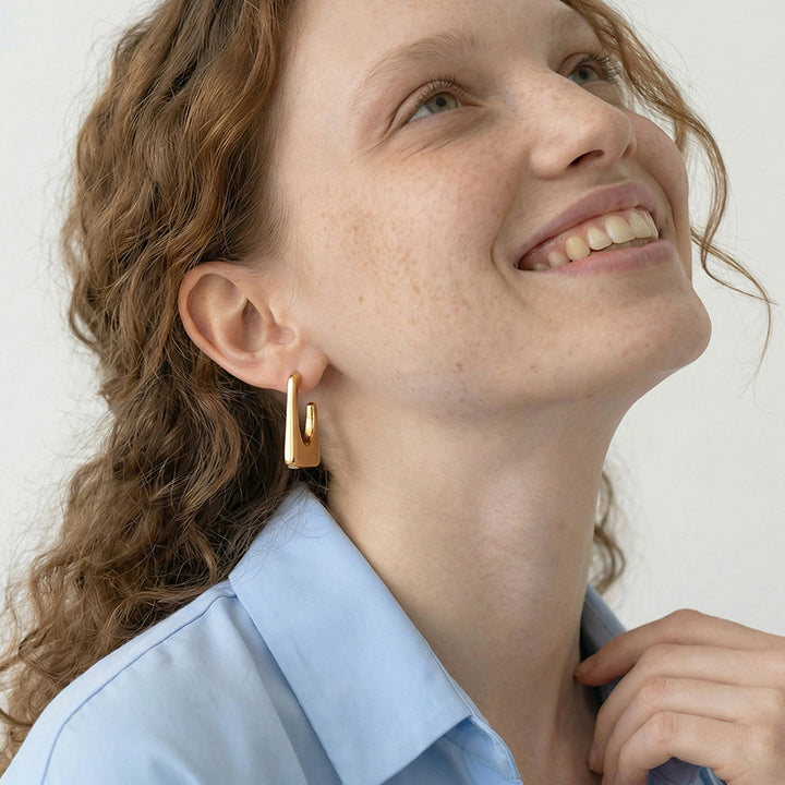 Modern U-Frame Earrings
