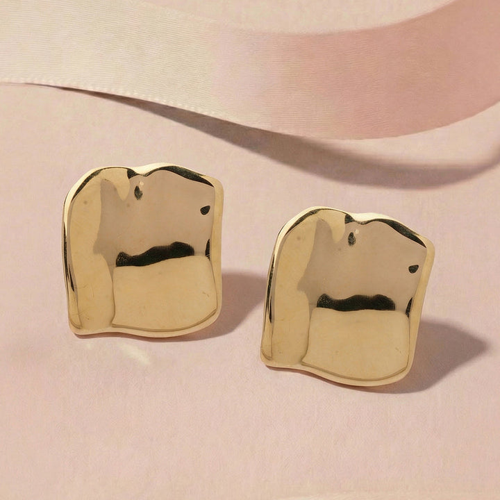 Chunky Abstract Stud Earrings