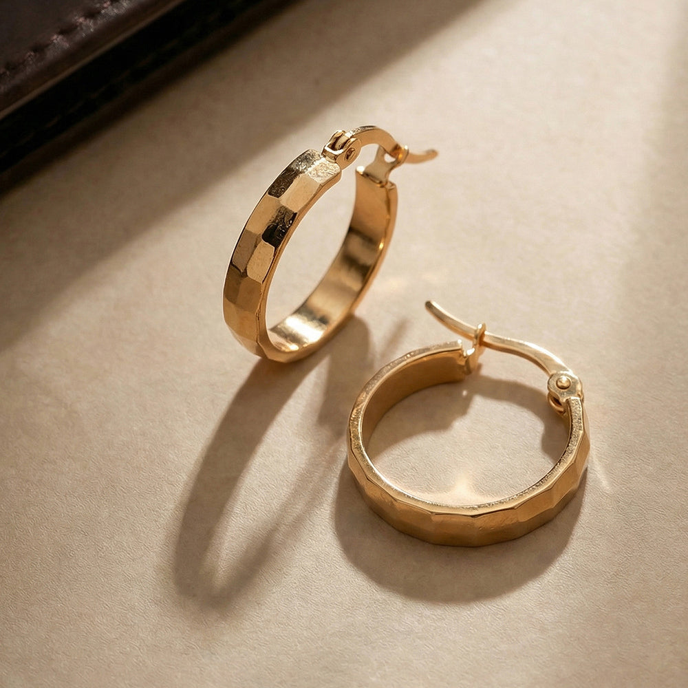 Sleek Arc Hoop Earrings