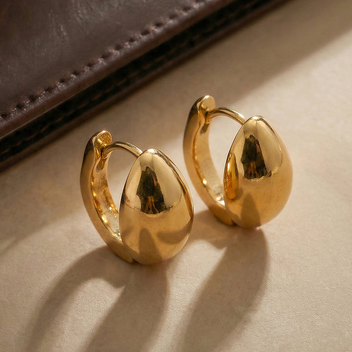 Bold Oval Hoop Earrings