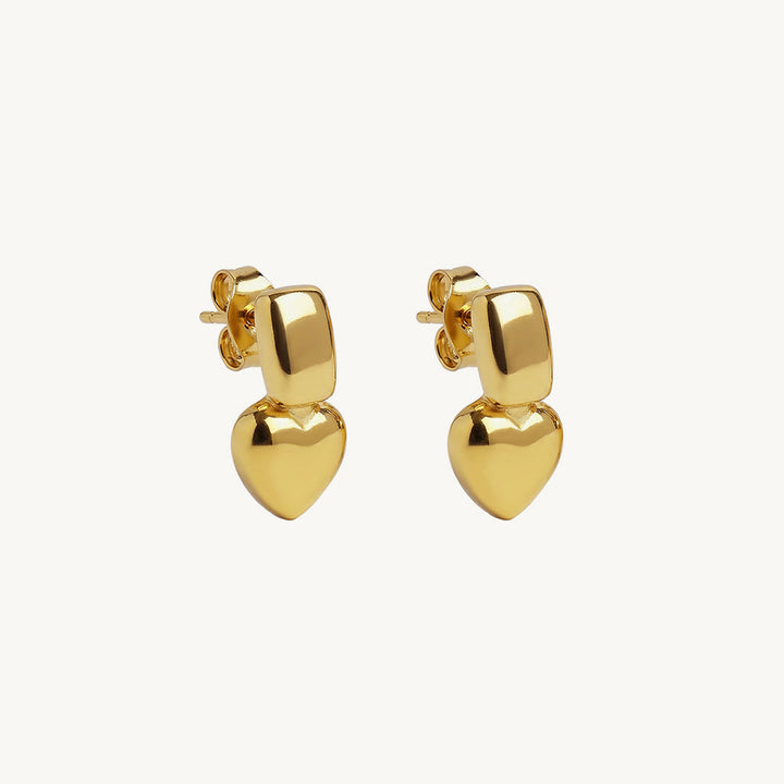 Mini Heart Drop Earrings