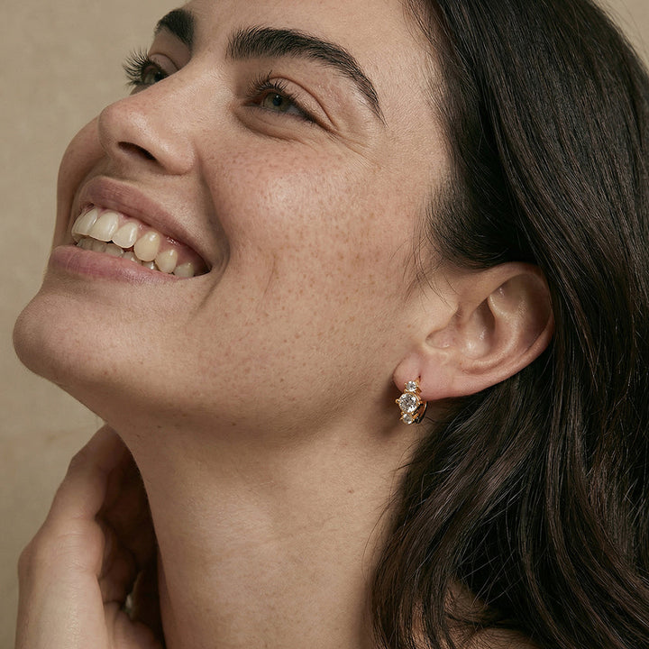 Triple Glow Hoop Earrings