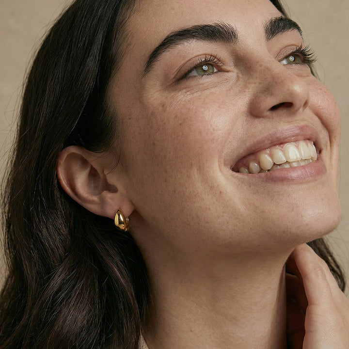 Bold Oval Hoop Earrings